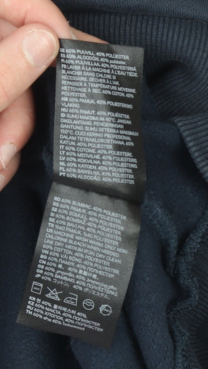 Womens UK Size S H&M Blue Pullover Sweatshirt