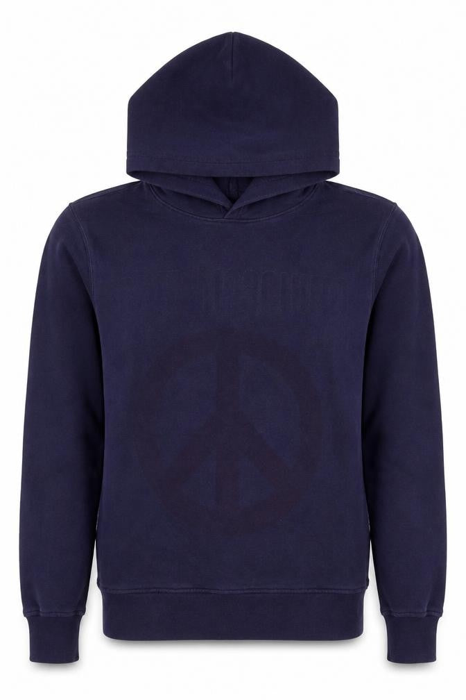 Womens UK Size M Love Moschino Blue Pullover Hoodie