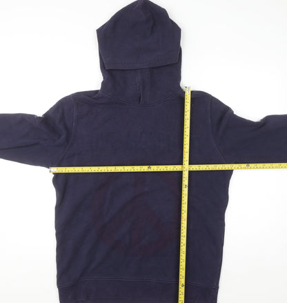 Womens UK Size M Love Moschino Blue Pullover Hoodie
