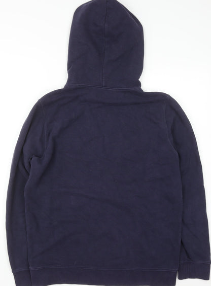 Womens UK Size M Love Moschino Blue Pullover Hoodie