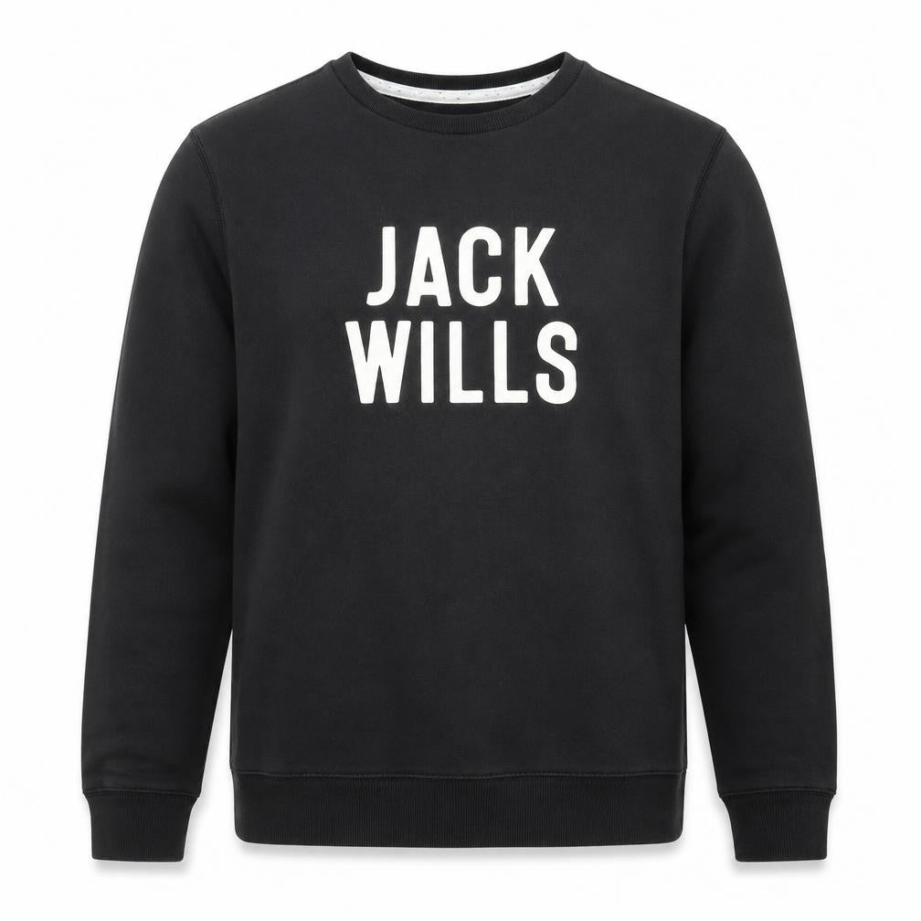 Mens UK Size M Jack Wills Black Pullover Sweatshirt