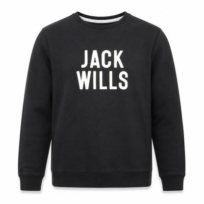 Mens UK Size M Jack Wills Black Pullover Sweatshirt