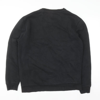 Mens UK Size M Jack Wills Black Pullover Sweatshirt