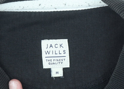 Mens UK Size M Jack Wills Black Pullover Sweatshirt