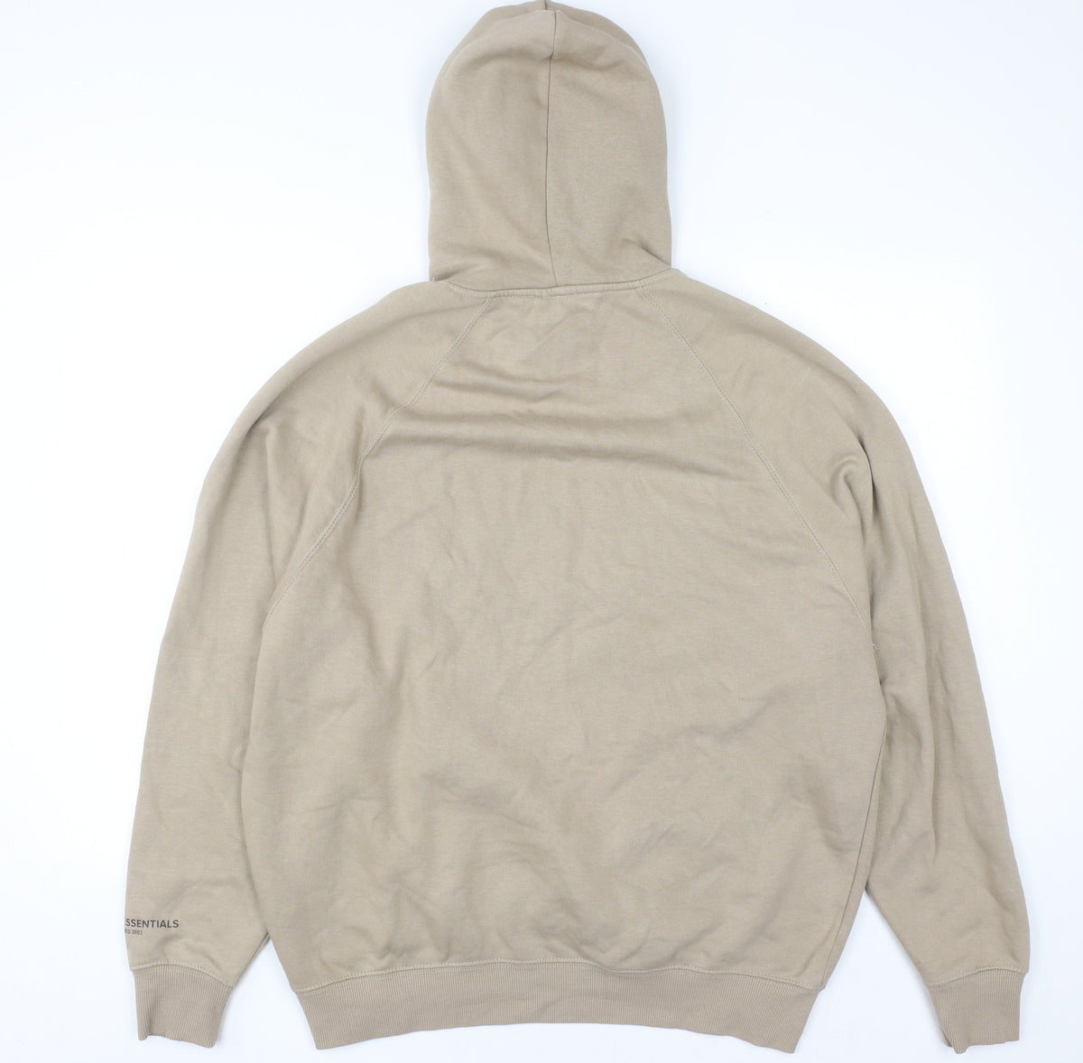 Mens UK Size S EKO Beige Pullover Hoodie