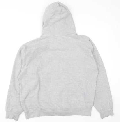 Womens UK Size L Manchester Souvenirs Grey Pullover Hoodie