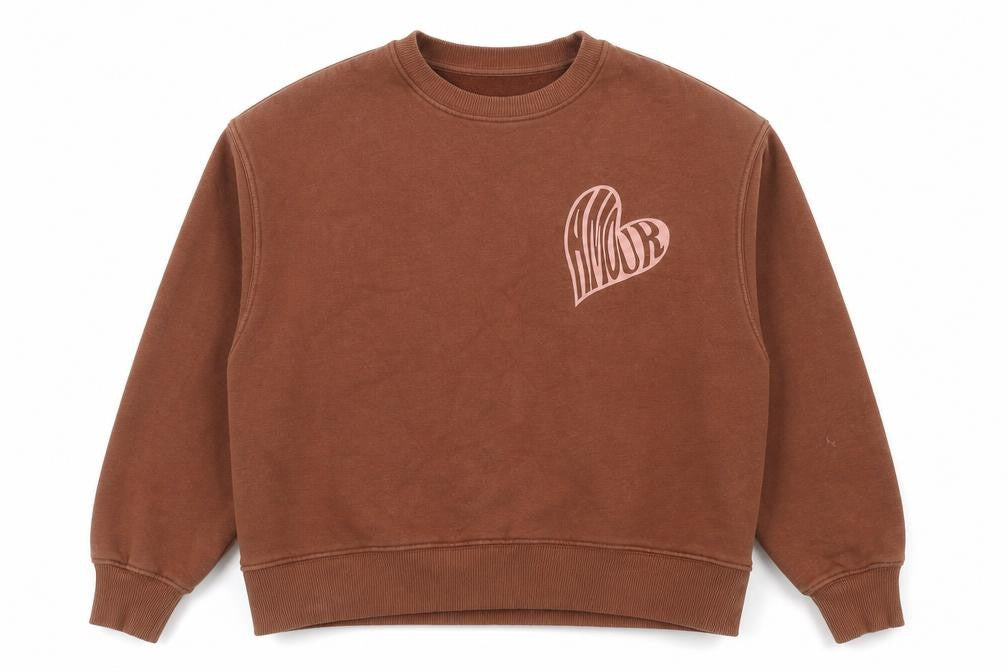 Womens UK Size S NEXT Brown Pullover Sweatshirt