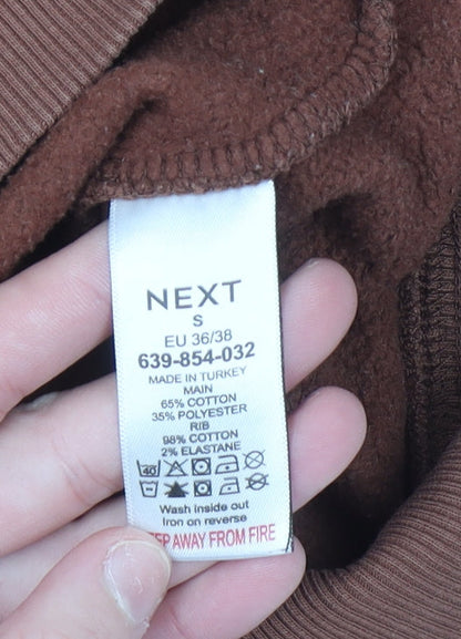 Womens UK Size S NEXT Brown Pullover Sweatshirt