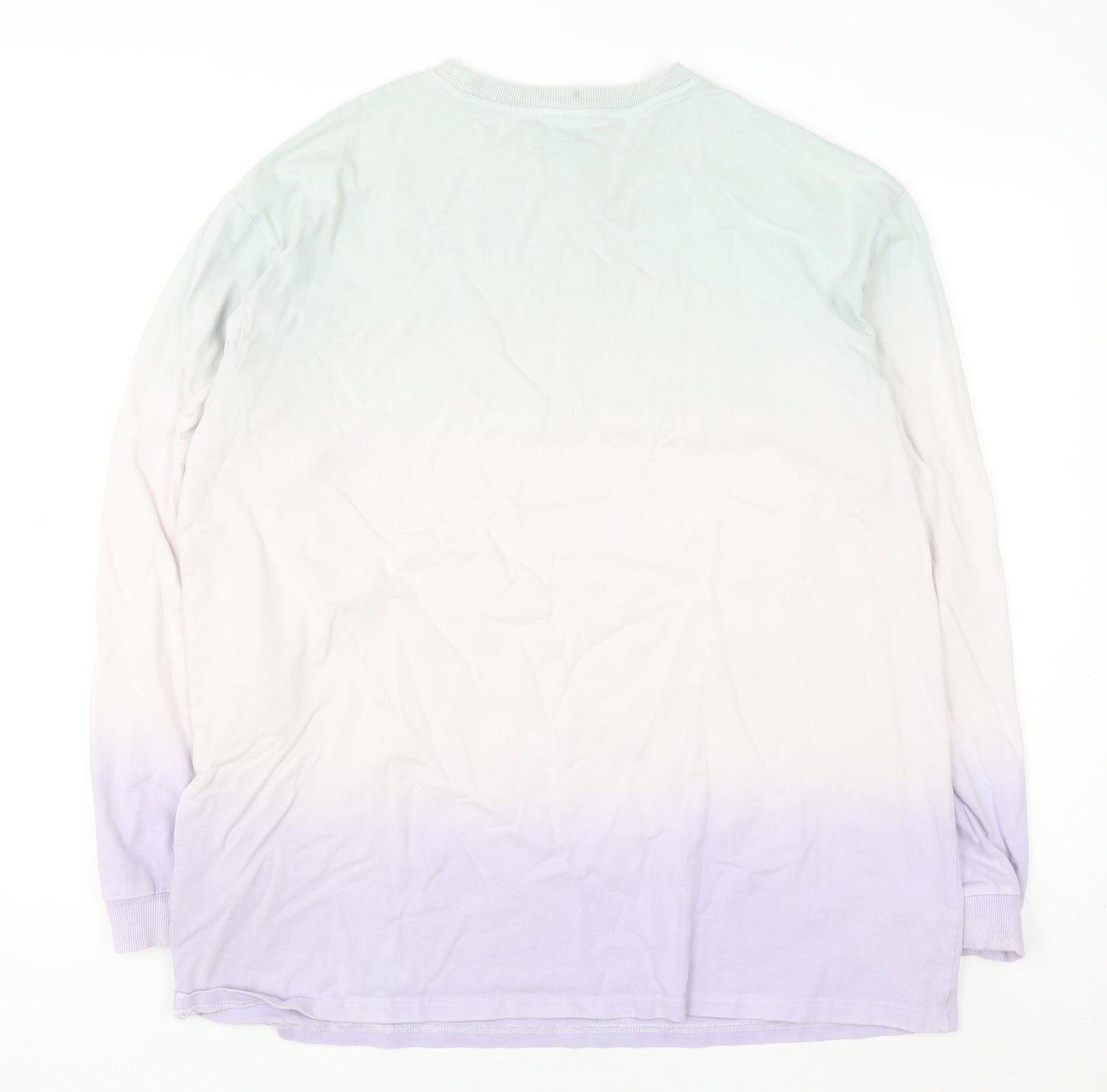 Womens UK Size S White Fox Multicoloured Pullover Sweatshirt