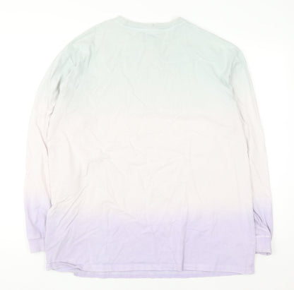 Womens UK Size S White Fox Multicoloured Pullover Sweatshirt