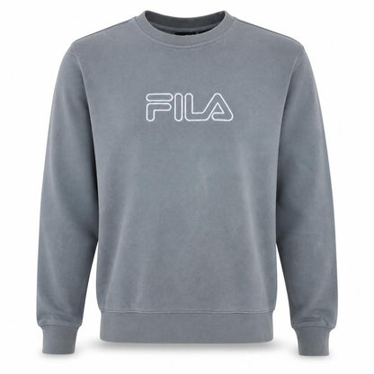 Fila Mens Grey XL Crew Neck Logo Pullover Sweatshirt