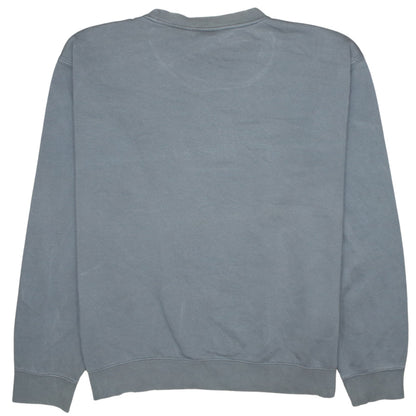 Fila Mens Grey XL Crew Neck Logo Pullover Sweatshirt