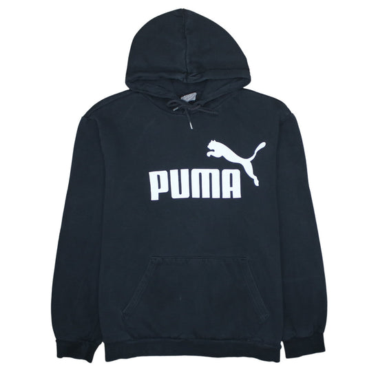 Mens UK Size XL PUMA Black Pullover Hoodie