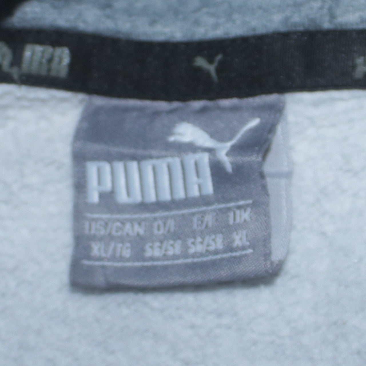 Mens UK Size XL PUMA Grey Pullover Hoodie