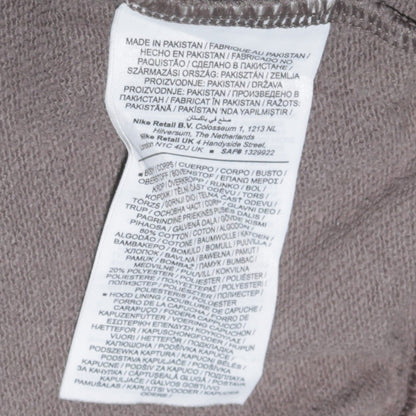 Mens UK Size L Nike Grey Pullover Hoodie