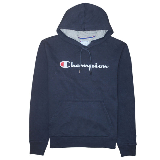 Mens UK Size M Champion Blue Pullover Hoodie