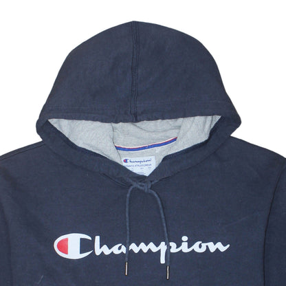 Mens UK Size M Champion Blue Pullover Hoodie