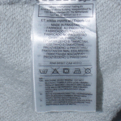 Mens UK Size L adidas Grey Pullover Sweatshirt