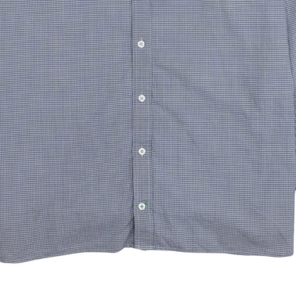 Tommy Hilfiger Men's Blue Check Button-Down Shirt XL Classic Fit