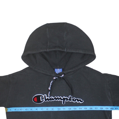 Mens UK Size XS Champion Black Pullover Hoodie