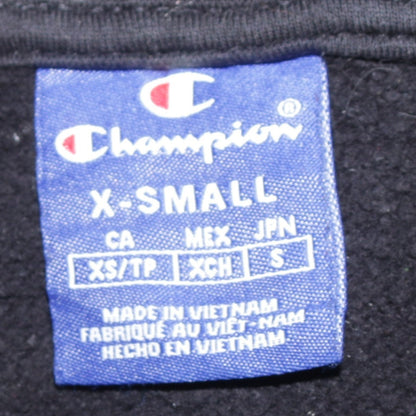 Mens UK Size XS Champion Black Pullover Hoodie