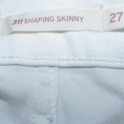 Womens UK Size 27 Levi's Slim Fit Skinny White Jeans