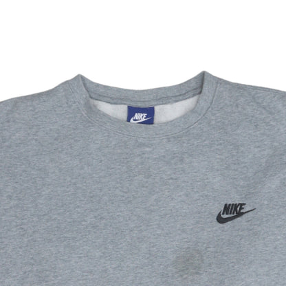 Mens UK Size L Nike Grey Pullover Sweatshirt