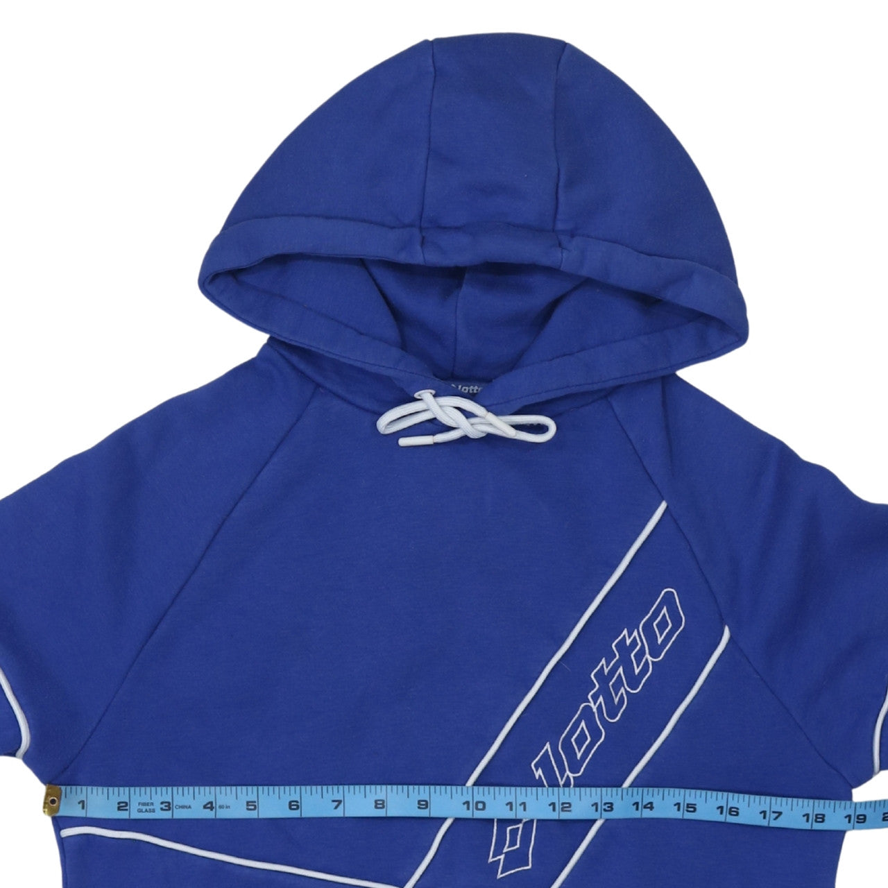 Mens UK Size XS Lotto x Primark Blue Pullover Hoodie