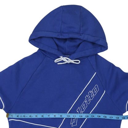 Mens UK Size XS Lotto x Primark Blue Pullover Hoodie