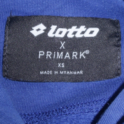 Mens UK Size XS Lotto x Primark Blue Pullover Hoodie
