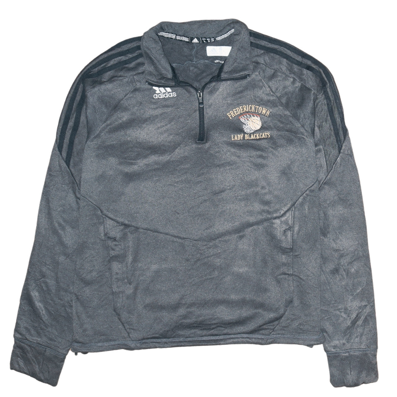 Mens UK Size L adidas Grey 1/2 Zip Sweatshirt