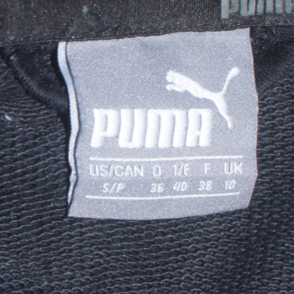 Womens UK Size 10 PUMA Black Full Zip Hoodie
