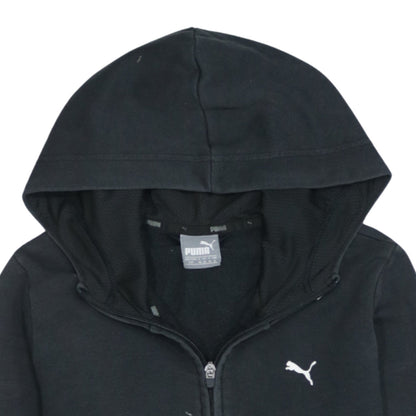Womens UK Size 10 PUMA Black Full Zip Hoodie