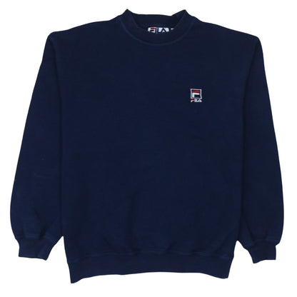 Mens UK Size S FILA Blue Pullover Sweatshirt