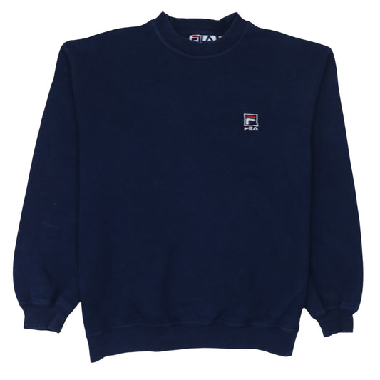Mens UK Size S FILA Blue Pullover Sweatshirt