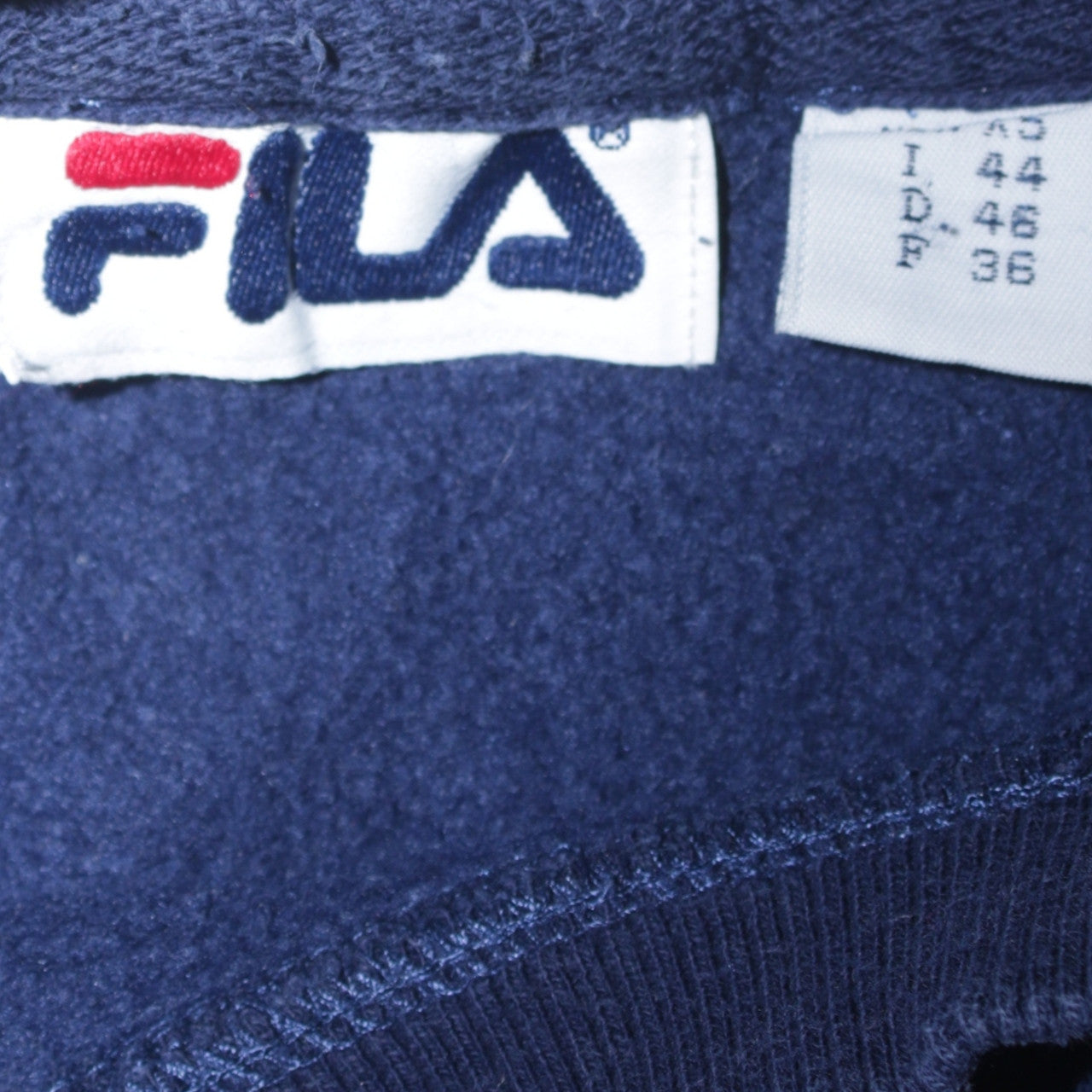 Mens UK Size S FILA Blue Pullover Sweatshirt