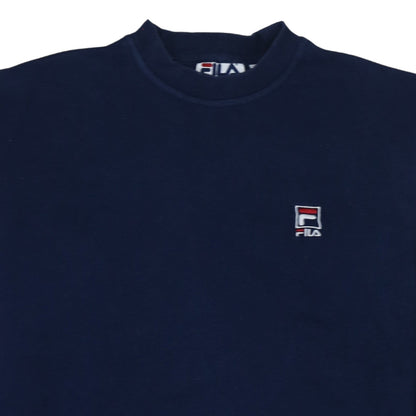 Mens UK Size S FILA Blue Pullover Sweatshirt