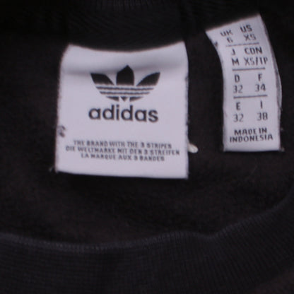 Womens UK Size XS adidas Black Pullover Sweatshirt