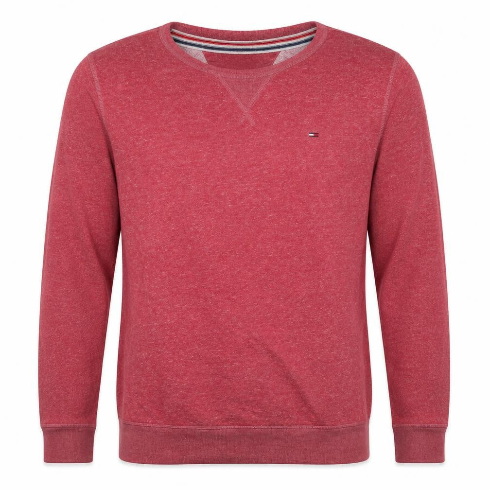 Mens UK Size L Hilfiger Denim Red Pullover Sweatshirt
