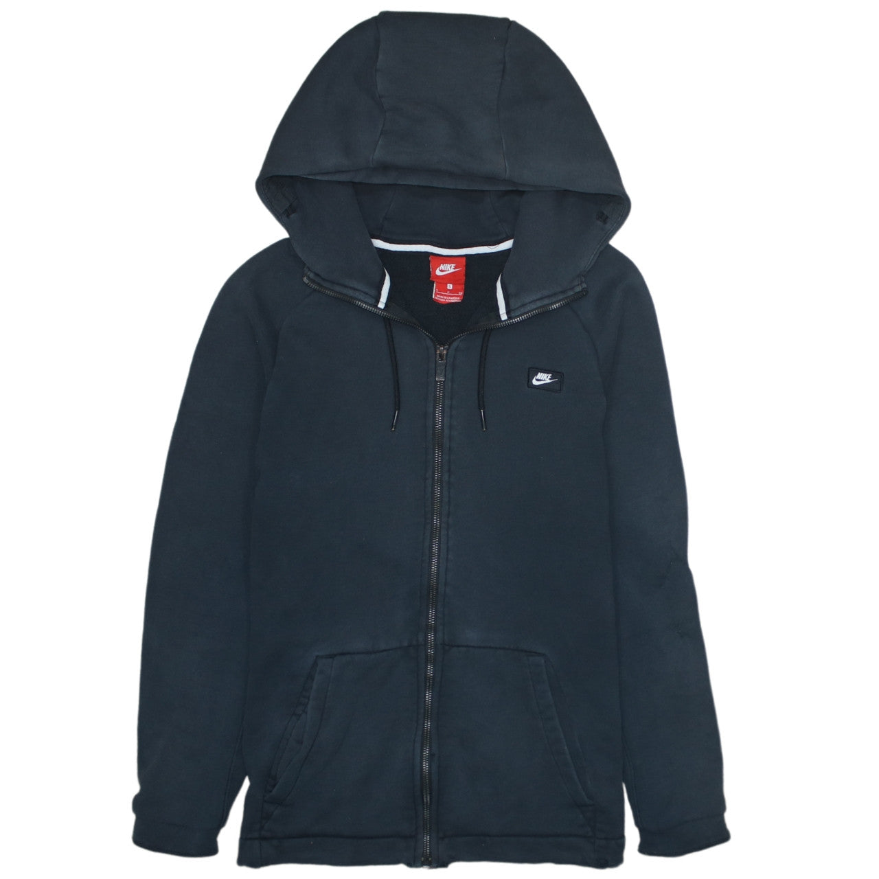 Mens UK Size S Nike Black Full Zip Hoodie