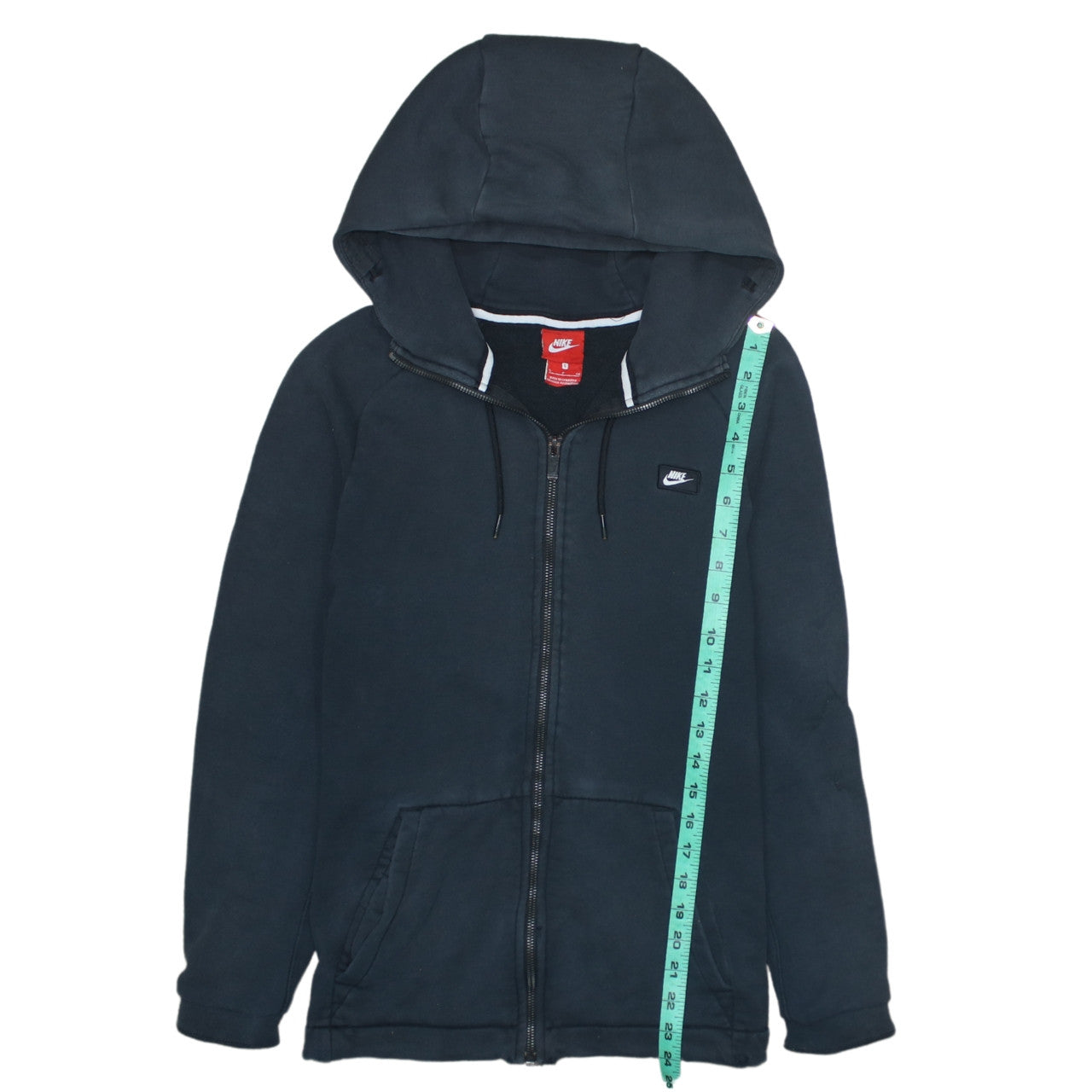 Mens UK Size S Nike Black Full Zip Hoodie