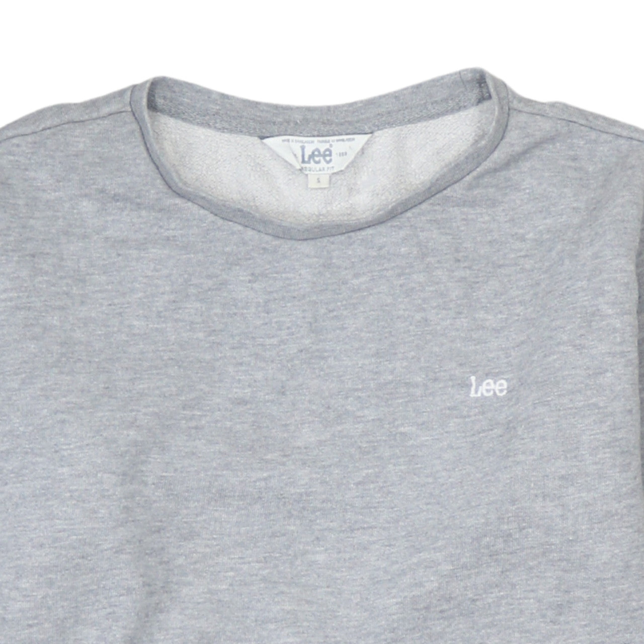 Mens UK Size S Lee Grey Pullover Sweatshirt