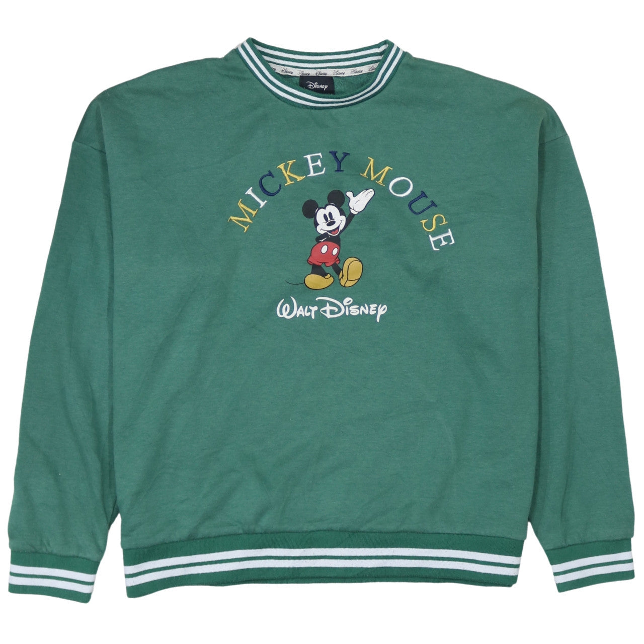 Unisex Adults UK Size S Disney Green Pullover Sweatshirt