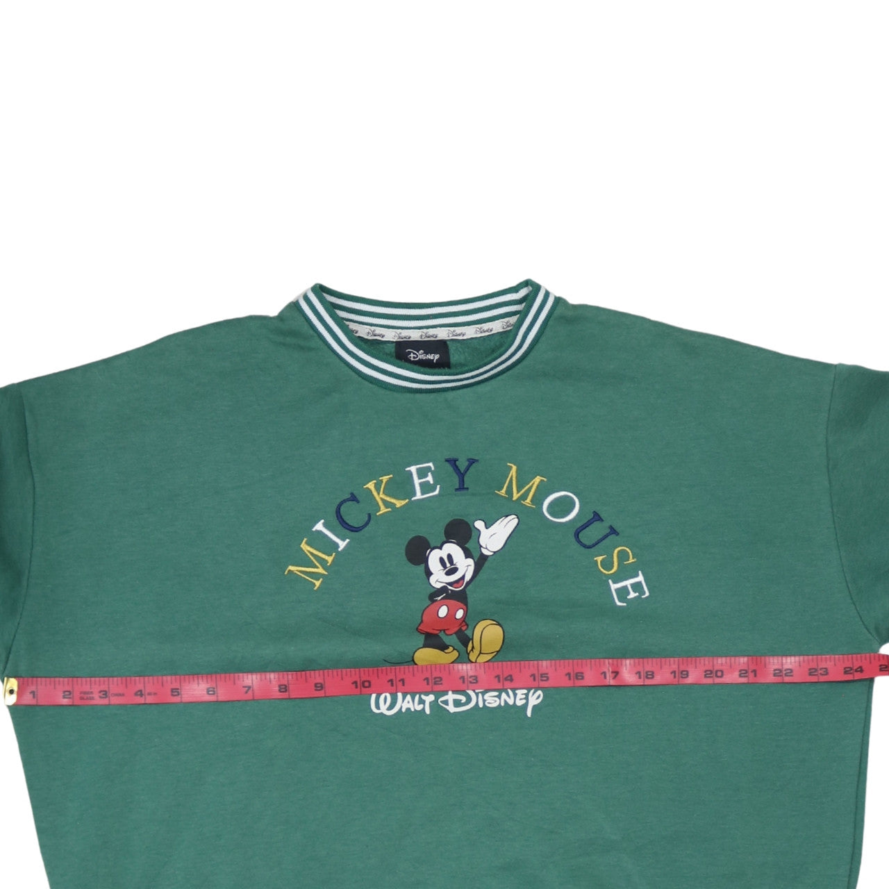 Unisex Adults UK Size S Disney Green Pullover Sweatshirt