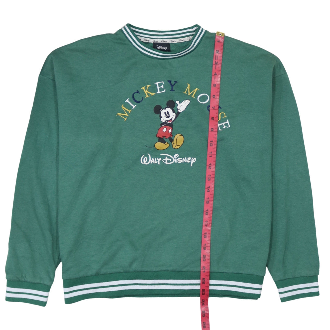 Unisex Adults UK Size S Disney Green Pullover Sweatshirt