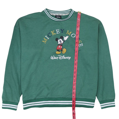 Unisex Adults UK Size S Disney Green Pullover Sweatshirt