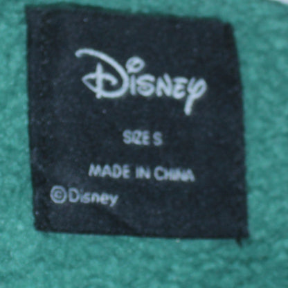 Unisex Adults UK Size S Disney Green Pullover Sweatshirt