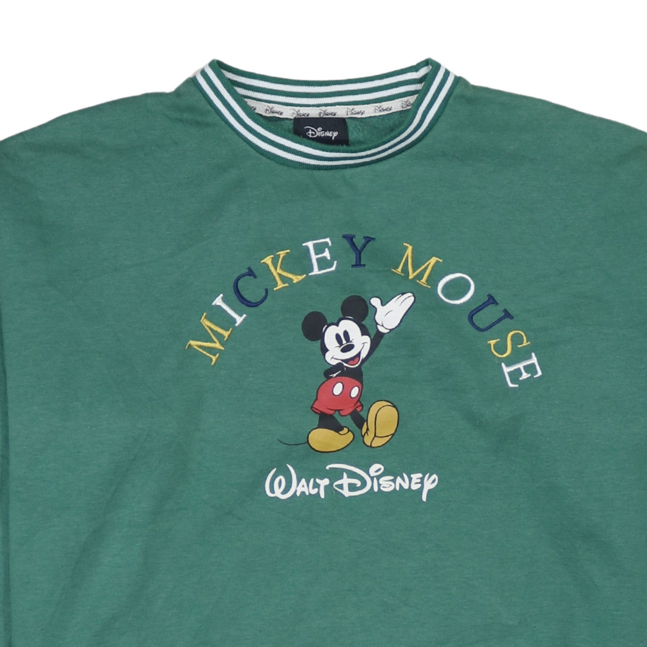 Unisex Adults UK Size S Disney Green Pullover Sweatshirt