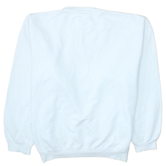 Mens UK Size XL SCHOTT White Pullover Sweatshirt