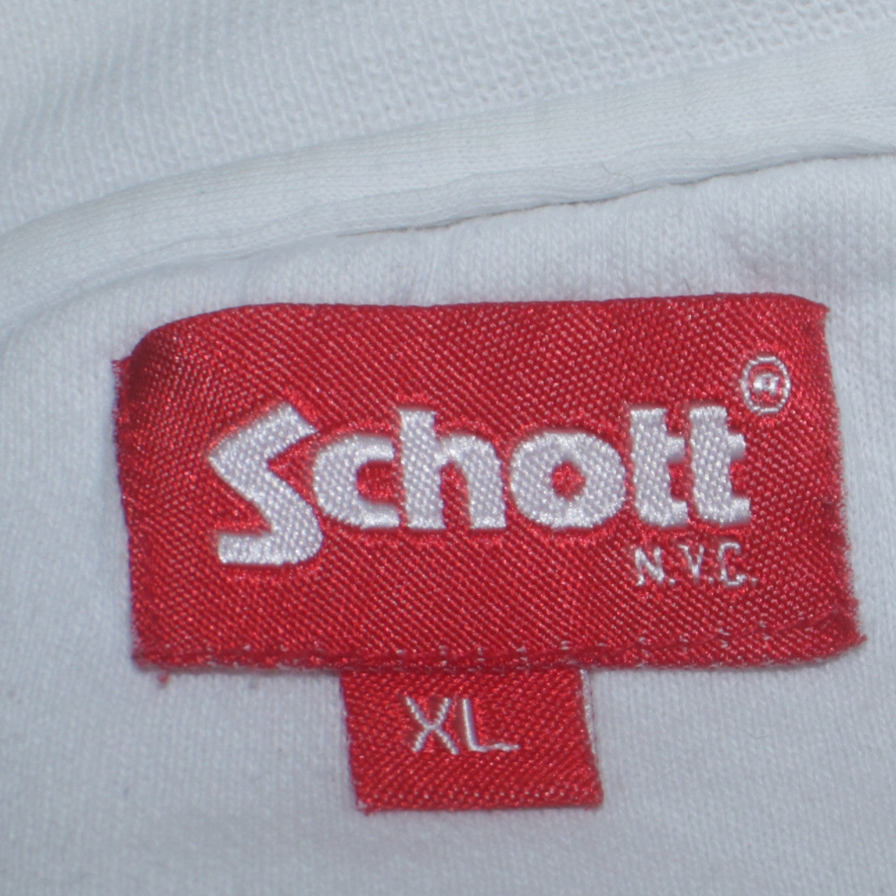 Mens UK Size XL SCHOTT White Pullover Sweatshirt